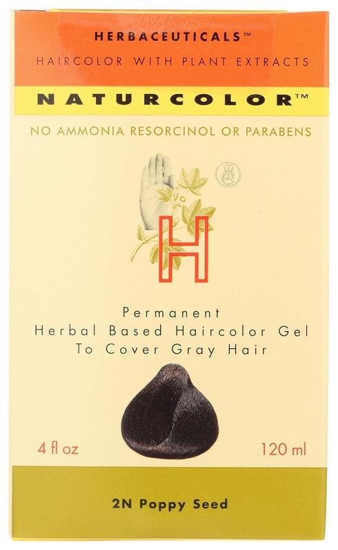 naturcolor Haircolor - Poppy Seed Hair Dye, 4 Fl Oz (2N)