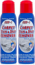 Carpet Stain and Red Wine Remover - Spot Treatment for Oil, Grease, Urine - Pack of 2
