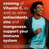 Emergen-C Zero Sugar 1000 mg Vitamin C Powder, 36 Count for Daily Immune Support with Electrolytes