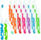 Travel Toothbrush Kit, 25 Pack Firm-Multicolor - Portable Folding Toothbrushes with Cover for Camping & Traveling
