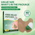 40PCS Natural Knee Relief Patches, Warming Herbal Patches for Long Lasting Joint Pain Reduction