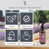 Room Spray, All-Natural Home Fragrance, Pure Essential Oil Air Freshener & Odor Eliminator, Amber & Jasmine, 4 oz