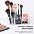 YOHOM Small Clear Makeup Organizer Tray, 9-Compartments Vanity Cosmetic Brush Holder Storage Box with 2 Dividers