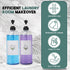 Set 8 2 Pack 32oz Lou & Rae Laundry Detergent Dispenser w/ Waterproof Labels - PET Plastic Fabric Softener Dispenser