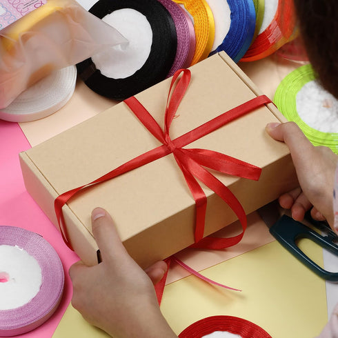 Incraftables Curling Ribbon, 15 Colors, 1/2 Inch Thin String, 60ft Each Color for Gift Wrapping, Crafts
