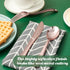 FOCUSLINE 75 Pack Rose Gold Plastic Silverware Set, 25 Forks, 25 Knives, 25 Spoons, Heavy Duty Disposable Cutlery