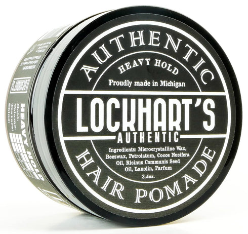 Lockhart’s Heavy Hold Pomade for Men - World's Strongest Oil Based, Coco Vanilla Scent, 3.4oz