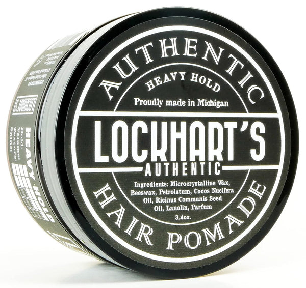 Lockhart’s Heavy Hold Pomade for Men - World's Strongest Oil Based, Coco Vanilla Scent, 3.4oz