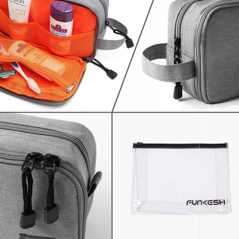 Mens Toiletry Bag Waterproof Organizer Bag, Travel Shaving Dopp Kit, Perfect Travel Accessory Gift