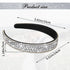 Sibba Rhinestone Wide Headband, Fancy Jeweled Bling Hair Band, Bridal Wedding Headpiece for Women