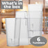 Restaurant Grade, BPA-Free 12oz Clear Plastic Cups 6pk, Durable Break Resistant Drinking Glasses for Cafe, Party