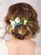 Kercisbeauty Bridal Floral Hair Pins | Wedding Pearl Hair Combs Barrette Set | Hair Accessories (Pack of 3)