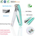 PAFASON Nail Clipper Set with Nail Catcher & Czech Float Glass Nail File, Super Sharp for Men & Women