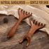 Set 3 of Wooden Scalp Massagers - Relaxing Sandalwood Foot and Scalp Tools