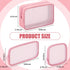 Weewooday 4 Pcs Mesh Makeup Bag Mesh Cosmetic Bag Travel Toiletry Bag Pouch with Zipper Mini Portable Makeup Cosmetic Travel Toiletry Purse Bag for Daily Accessories (Pink, Small, Large, Medium)