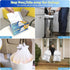 Ultra Strong Trash Bags, 8-10 Gallon Medium Kitchen Drawstring, 30 Counts, Food Storage Plastic Garbage Bags for