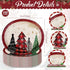 Havawish 100 10.8" 12.6" Pcs Large Christmas Oval Paper Plates x Christmas Disposable Party Trays Xmas Paper Platters