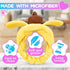 LIBERHAUS Microfiber Skincare Headband for Makeup, Yellow Elastic Spa Headband, Soft Plush for Washing Face, Women’s
