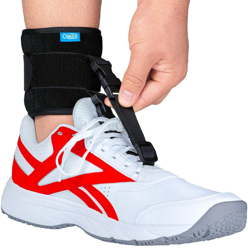 Omeer AFO Foot Drop Brace For Walking With Shoes Provides Adjustable Drop