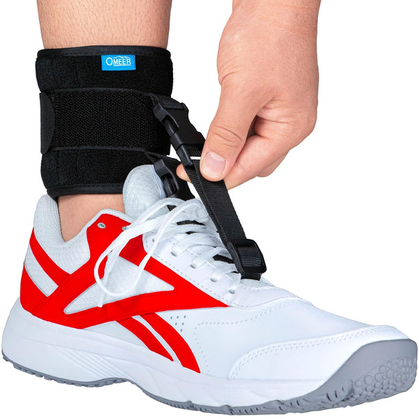 Omeer AFO Foot Drop Brace For Walking With Shoes Provides Adjustable Drop