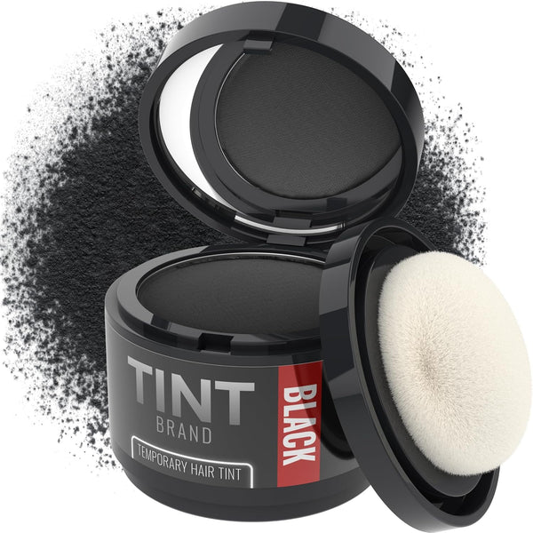 TINT Root Cover Up Hair Powder for Women & Men, Black, Gray Cover Up, Root Touch Up Hair Color Powder