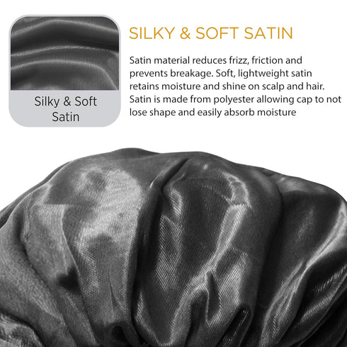 Sleep Cap & Bonnet Treated with Olive Oil & Vitamin E