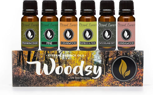 Eternal Essence Oils Woodsy Premium Fragrance Oils Set - Including Pine, Cedar