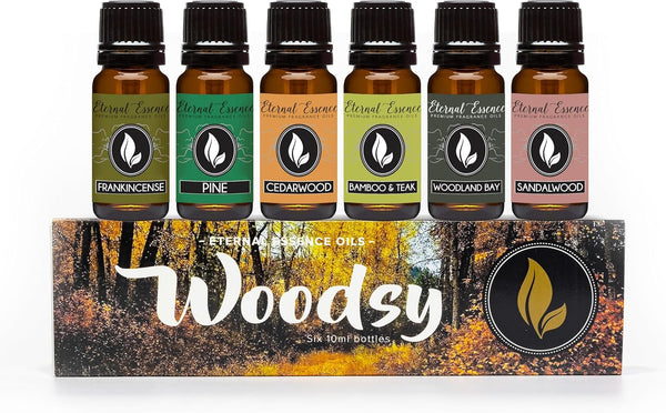 Eternal Essence Oils Woodsy Premium Fragrance Oils Set - Including Pine, Cedar