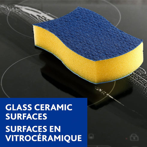 Vileda Scrunge Glass Ceramic Stovetop No-Scratch Scrub Sponge (Pack of 4) by Vileda