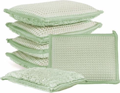 Bamboo Kitchen Sponges Heavy Duty Natural Cleaning Sponges Non-Scratch Dish Sponge for