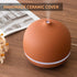Room,500ml 4 10 Settings Stone Diffusers for Essential Oils Large Handmade Ceramic Diffuser with Timer & Ambient Light