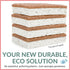 bioGo White 12 Pack Biodegradable Kitchen Sponges - Eco-Friendly Natural Cellulose Dish Sponges