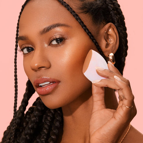 Real Techniques Miracle Powder Sponge, Makeup Blending Sponge for Powder Products, Latex-Free Foam for Natural Finish