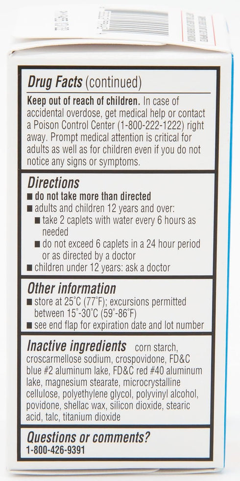 Quality Choice Maximum Strength Menstrual Pain Relief, Multi Symptom Caplets, 20 Count Package