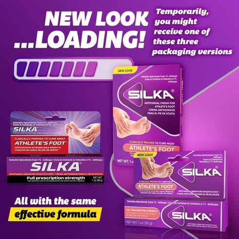 Silka Emergency Foot Care Kit, Max Strength Antifungal Liquid, Odor-Fighting Foot Powder, Antifungal Cream for Athletes