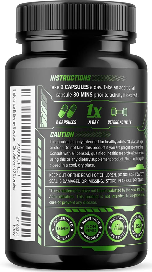 Testosterone Booster for Men - Male Enhancing Supplement for Endurance, Drive, Strength, Size, Libido - 120 Pills