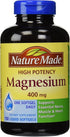 Nature Made High Potency Magnesium 400 mg - 150 Liquid Softgels, Pack of 2
