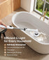 LyriFine Electric Spin Scrubber, 2024 New Full-Body IPX7 Waterproof Bathroom Cleaner Brush, Shower Scrubber with Long Handle & 2 Speed, Heads Replacement, Cleaning Supplies for Tub Shower Tile Floor by LyriFine
