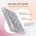 PANA Nail Drill Bit Holder, Clear Acrylic Stand Display Organizer for Manicure Tools, 12 Holes