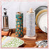 50 Pcs Reusable Paper Towels, Paperless Towels, Cotton Cloths, Washable Paper Towels with Roll for Kitchen (Flower)