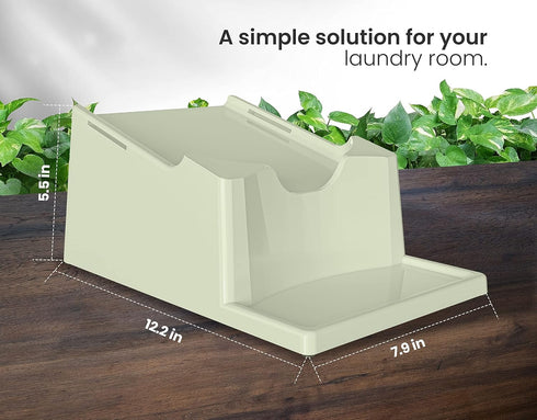 Skywin Laundry Soap Station, Detergent Cup Holder for Easy Pouring, Anti-Slip Rubber Feet, Green