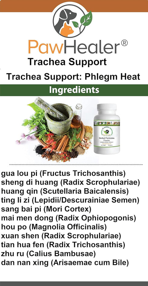 Trachea Support Dog Cough Remedy for Loud, Honking Cough - 50 Grams Powder