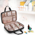 Travel-Friendly Black Pill Organizer for Medication - Durable Storage Bag