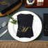 MotiMind 100 3ply Monogrammed Pcs Black and Gold Napkins Monogram Black and Gold Disposable Paper Dinner Initial