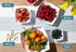 Posh Setting Square Plastic Serving Bowls, Small White Plastic Candy Bowls, 4 Pack Plastic Disposable Party Snack, Buffet, Chips, or Salad Bowl, Heavy Duty by Posh Setting