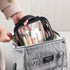 PACKISM 3 Pack TSA Approved Clear Toiletry Bag, Large Opening Makeup Bags, Quart-sized Travel Essentials, Black