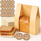 WOFEIS 25 Pcs Large Paper Bread Bags for Homemade Bread, Kraft Paper Bakery