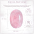 55-60mm Pink Agate Palm Stone - Worry Stone Natural Chakra Healing Reiki Polished Stone Pocket Hand Carved Crystal and Healing Stone Crystal Grid Supplies Meditation, Spa & Therapy Energy Balancing