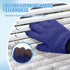 MIG4U Microfiber Gloves - Washable Dusting Gloves for House Cleaning - Blind Cleaner Duster Tool (Navy, S/M)