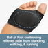 ZenToes Metatarsal Pads for Men and Women, Ball of Foot Pain Relief Cushions with Gel Inserts - Small, Black